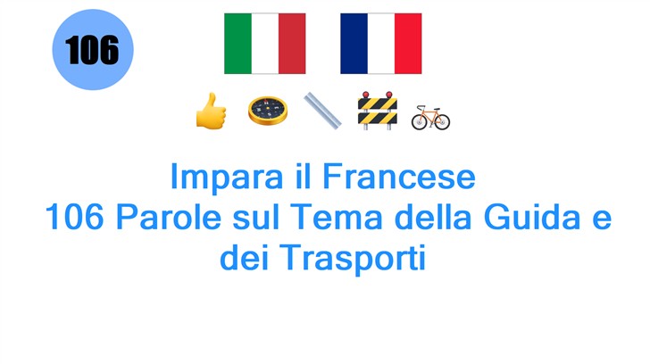Impara il Francese: 106 Parole sul Tema della Guida e dei Trasporti